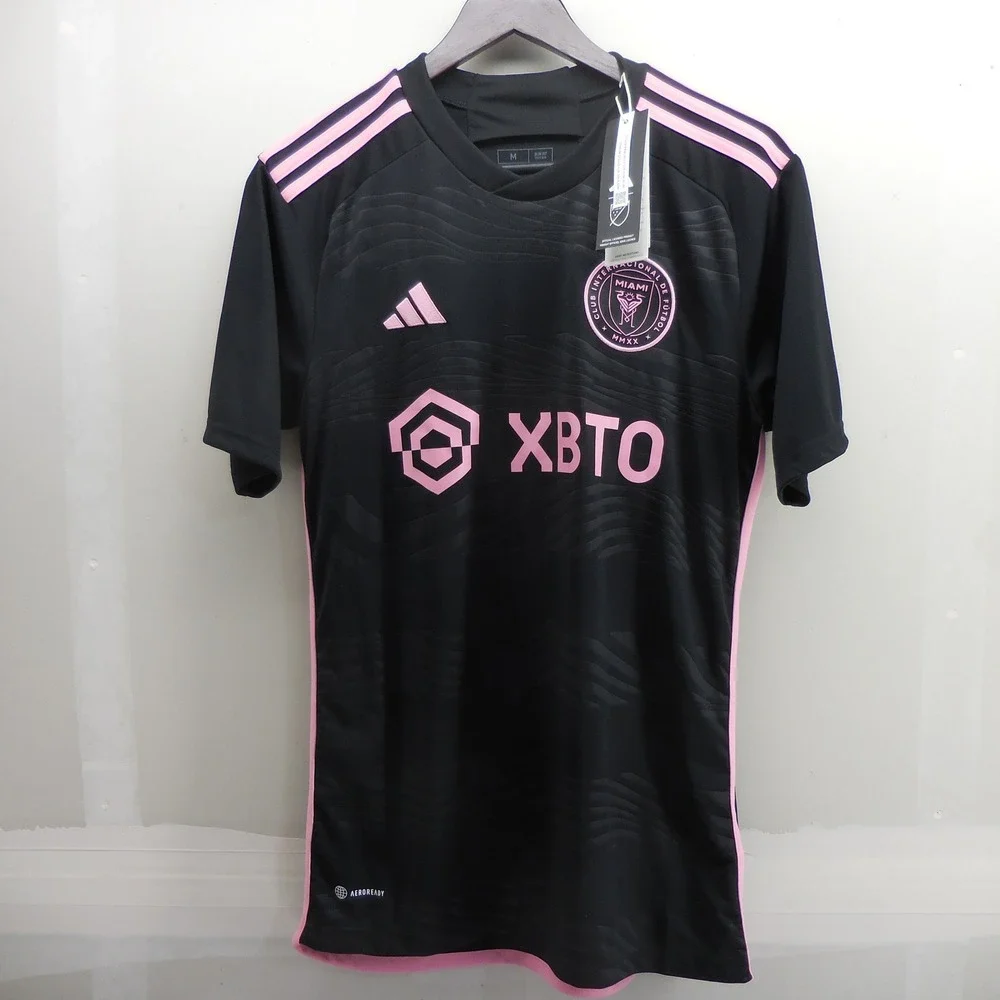 Adidas Inter Miami CF Messi 10 Away Jersey Black Pink Mens Medium JE9704 NEW